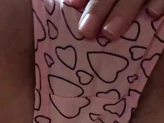 Watch me rub my hairy pussy to orgasm under the classroom desk