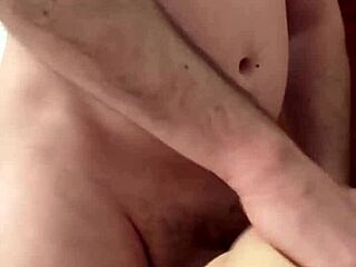 Alone at home fingering my pierced pussy toy