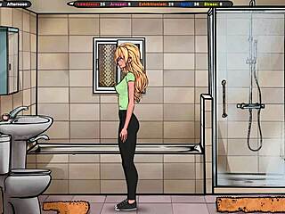 Lustful landlord worships innocent body in sexy hentai game outfit