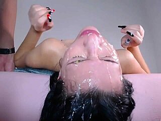 Hard Merciless Upside Down Throat Fucking Deepthroat Face Fucking Blowbang