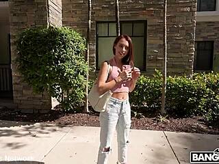 She'll take that dick for cash in shaved pussy creampie!