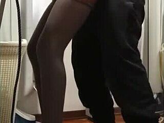 Sexy Housewife In Miniskirt Fucked Rough By Hubby