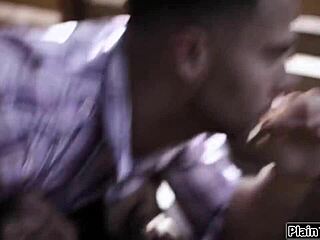 Pounding petite teen's throat in rough night domination