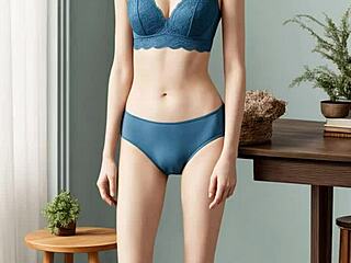 Cute Lingerie Models Barefoot Panties Tease Emotions