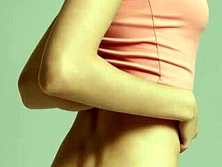 Cute Lingerie Models Barefoot Panties Tease Emotions