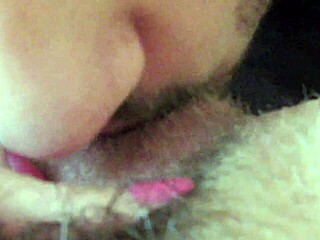 close up big clit lick suck hairy girlfriend squirt orgasm