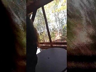 oh wow, can you handle this wild forest fuck and cum swallow with mature beauty candi annie?!