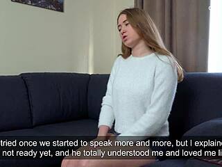 Cili Kocsonya masturbates shy virgin pussy in casting