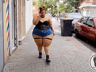 Eris BBW measures massive ass sensually bold