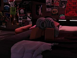 Big Cock Monster Fills Tight Pussy After Parents Leave