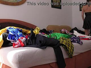 college girls strip lingerie haul with panty wedgies