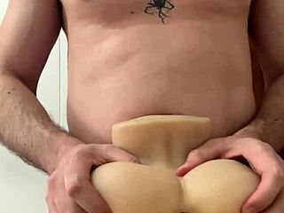 Alone at home fingering my pierced pussy toy