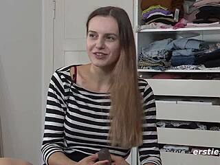 WILD ROMANTISCHE LAUREN WITH CLOSE UP DILDO FINGERING AND MASTURBATION TO ORGASM IN PANTIES