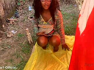 Slutty African Wife Bent Over For Ebony Doggystyle Pounding