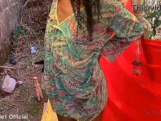 Slutty African Wife Bent Over For Ebony Doggystyle Pounding