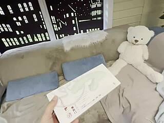 Unpacking Sandys New Toy For Intense Pussy Fuck And Tummy Cum