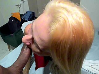 Blonde Maid Experiences Intense Interracial Encounter in Home Setting