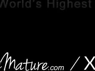 MATURE DOLL MILF RIDES BIG COCK TO CREAMPIE IN SAUNA