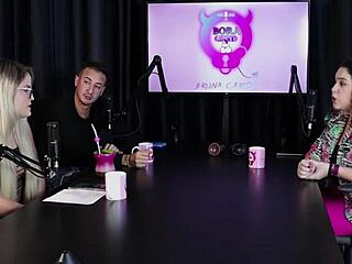 Marina Karam the psychologist on bora cast with bruna carlos full sheer red lingerie!