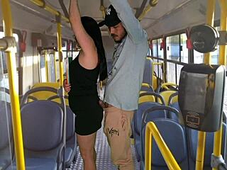 sexy teen gets public bus bang by monster cock workout