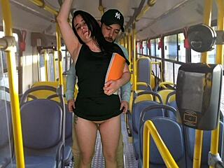 sexy teen gets public bus bang by monster cock workout