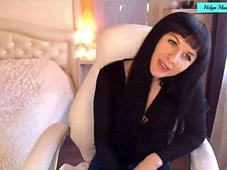 helga muah jessy strips teases caresses clit fingers skinny perky body