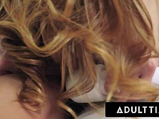 skylar snow gapes ember snow's tight ass with lesbian toys