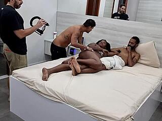 xandelle milf's first time anal dp cumshots screaming frenzy