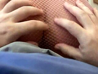 Pretty Brunette Jenny Welch Craves Cock in Fishnets