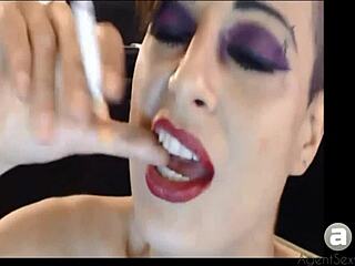 Smoking Squirting In Satin Pantyhose Fetish!