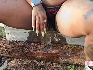 wanna see my wet pussy squirt in the park thinking of cock?