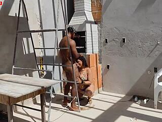 Barbecue girl craves full hot sausage plunge