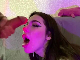 gerageyn's dirty mouth craves sucking dick for facials