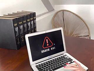 arab milf seduces repairman for office pussy pounding cowgirl ride