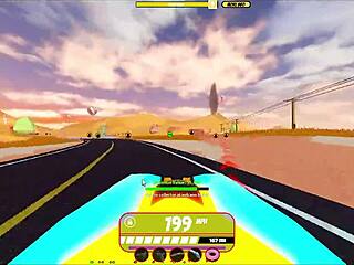 cop pulls over busty milf for titty fuck blowjob and anal creampie in roblox jail