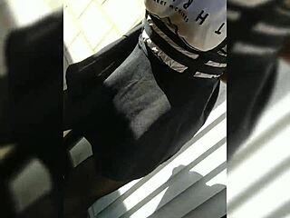 Fucking my dildo outside in skirt and heels 🔥😈