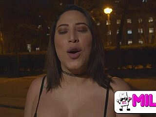 Hey, big-ass Venezuelan sucks cock after park dickflash