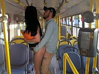 sexy teen gets public bus bang by monster cock workout