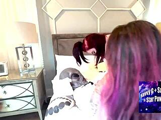 Alien cosplay seduces chubby black guys bareback