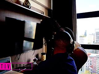 Wanna join this horny macho fucking maid and hot wife threesome