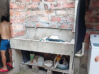 i suck neighbor's huge cock in steamy shower