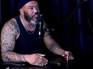 Tattooed blonde humiliates small cock in sheer red domination game