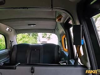 Tall Slim French MILF Taxi Handjob Lesson