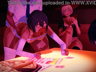 Halloween Hentai Party Explodes in Curvy Creampie Orgy!