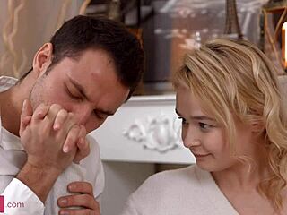 lina shisuta's blonde teen pussy rides bf's monster dick!