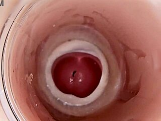 Huge Sperm Explosion Captured Deep Inside Tight Pussy Camera