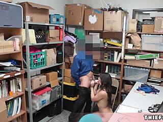 extra cute brunette thief taylor caught & punish fucked in backroom 😏🍑🔥