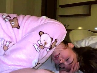 A horny wife cheats with her lover while he's on the phone ignoring his calls