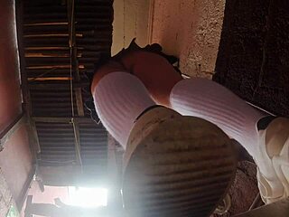 professor sneaks upskirts on busty latina plumbing students