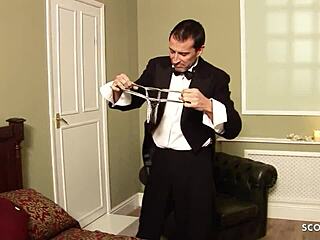 Big Boobs Ebony Goddess Seduces Hotel Boy for Wild Fuck!